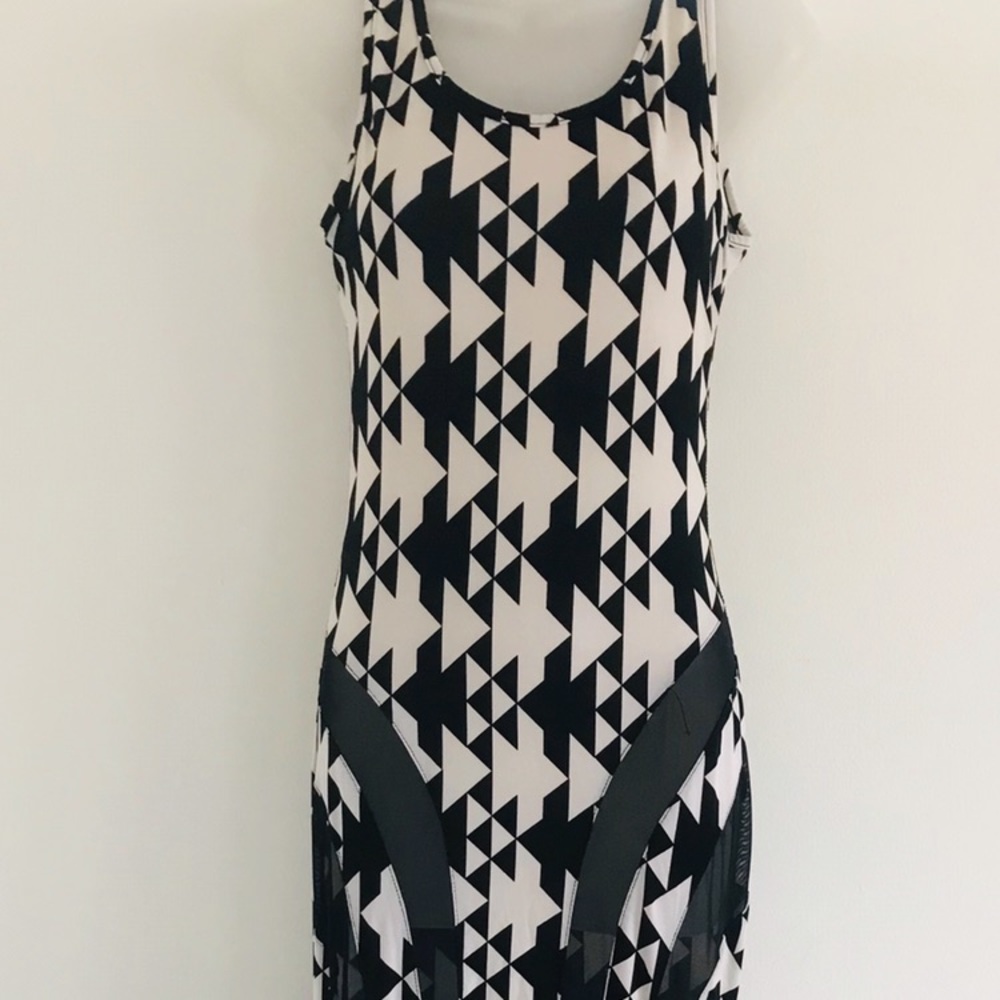 Maxi Dress Black/White